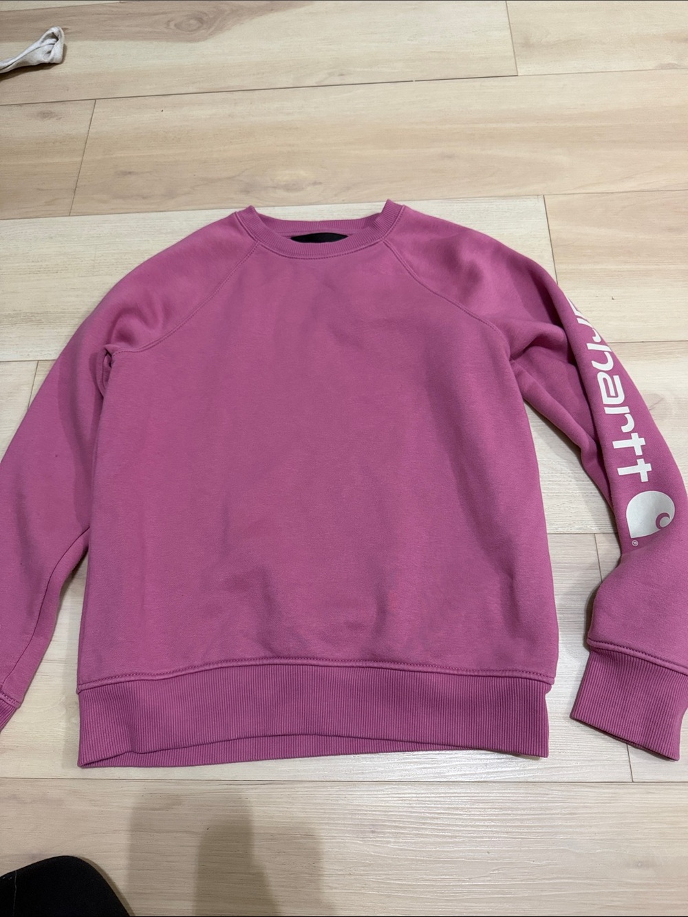Carhartt Women's Crewneck Sweatshirt in Rose size s